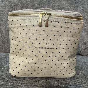 Kate Spade Beige Polka Dot Lunch Bag